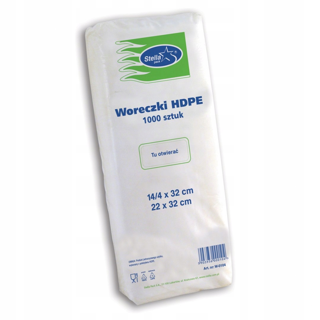 

St Woreczki Hdpe 14/4 x 32 cm (1000 szt.)