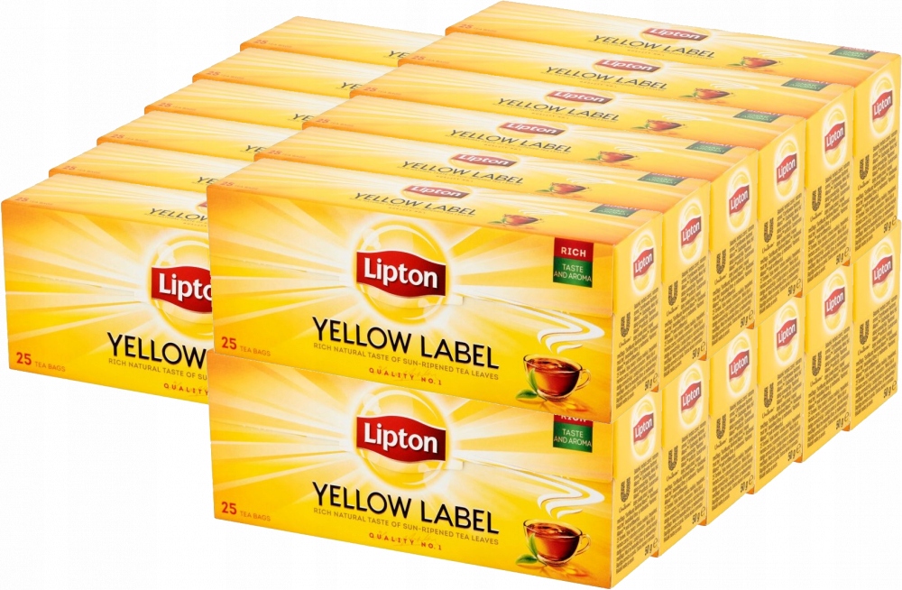 Lipton Herbata czarna ekspresowa 25szt 50 g x18