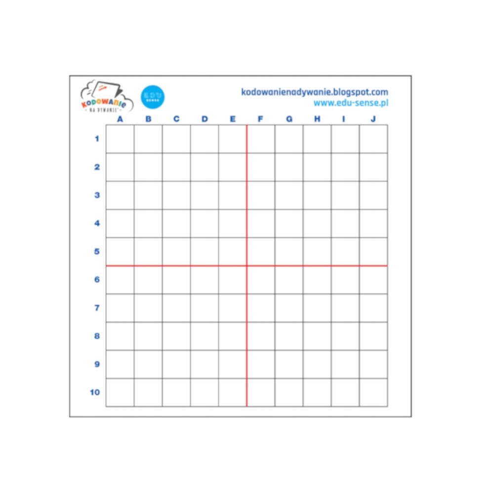 

Mata do kodowania 100x100cm do Ozobot