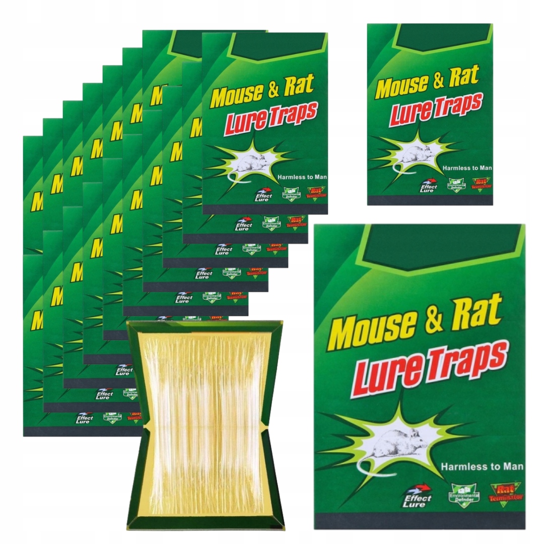 40x SILNY LEP PUŁAPKA KLEJ ŁAPKA NA MYSZY SZCZURY