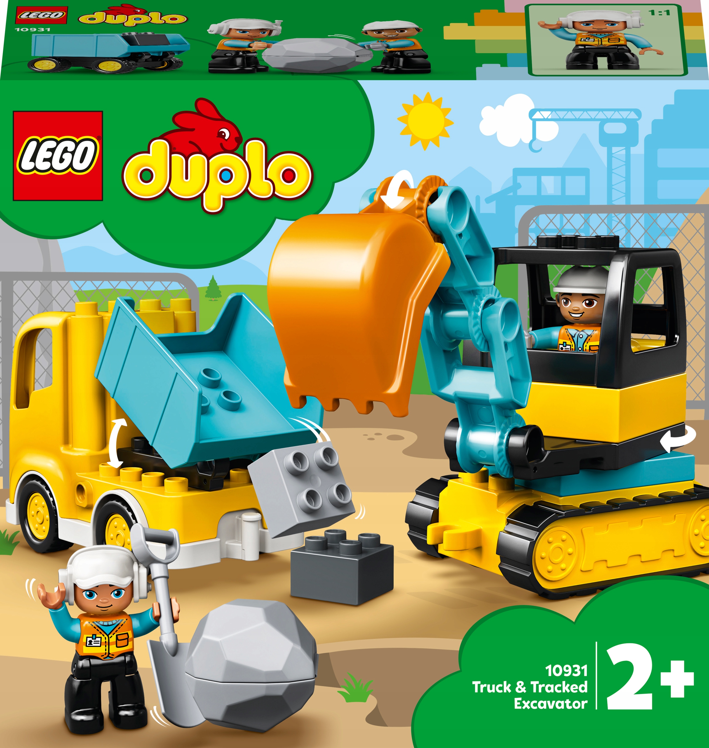 

Lego Duplo 10931 Ciężarówka i koparka gąsienicowa