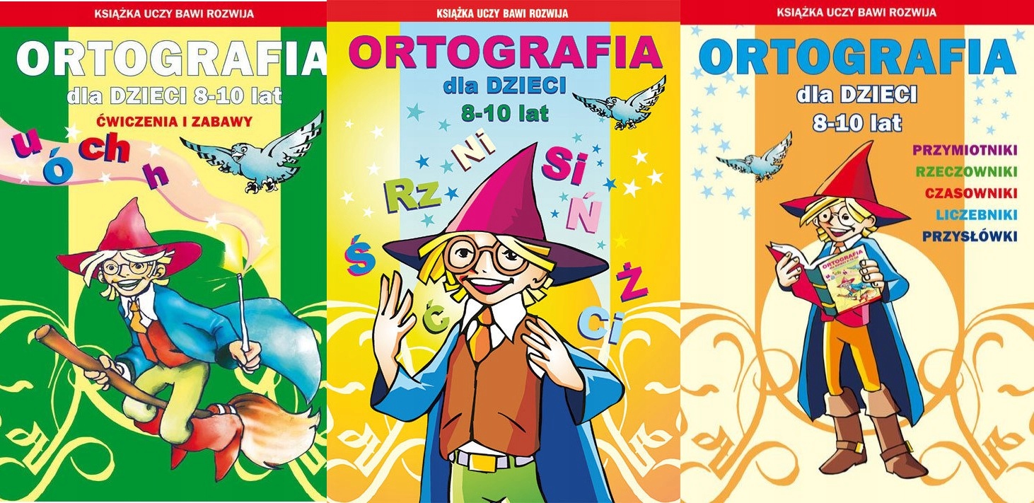 

Ortografia dla dzieci 8-10 lat. Zestaw 3 ćwiczeń