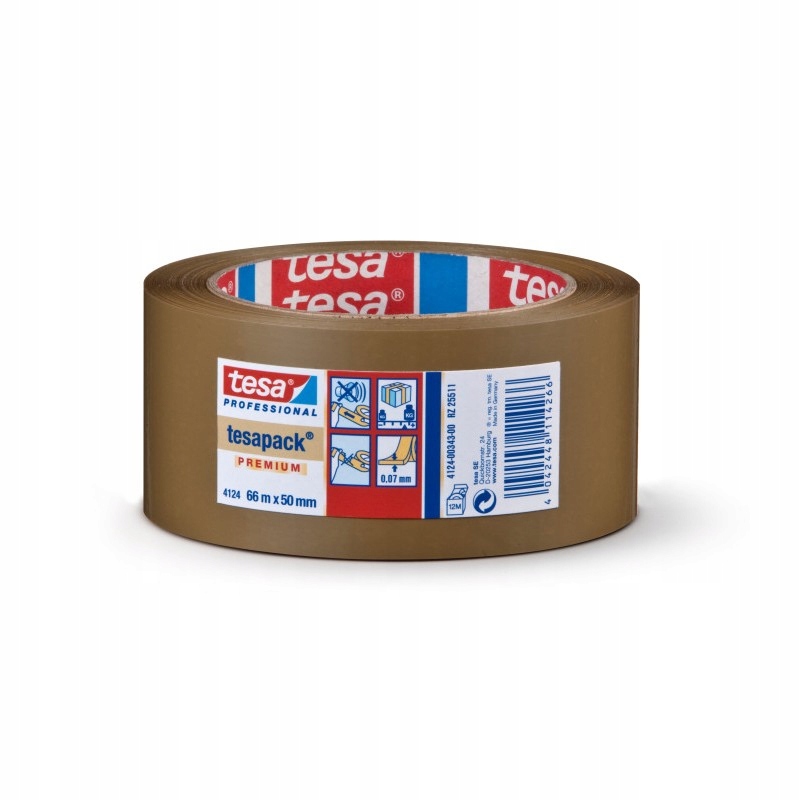

Taśma pakowa tesa Premium 66m x 50mm brązowa cicha