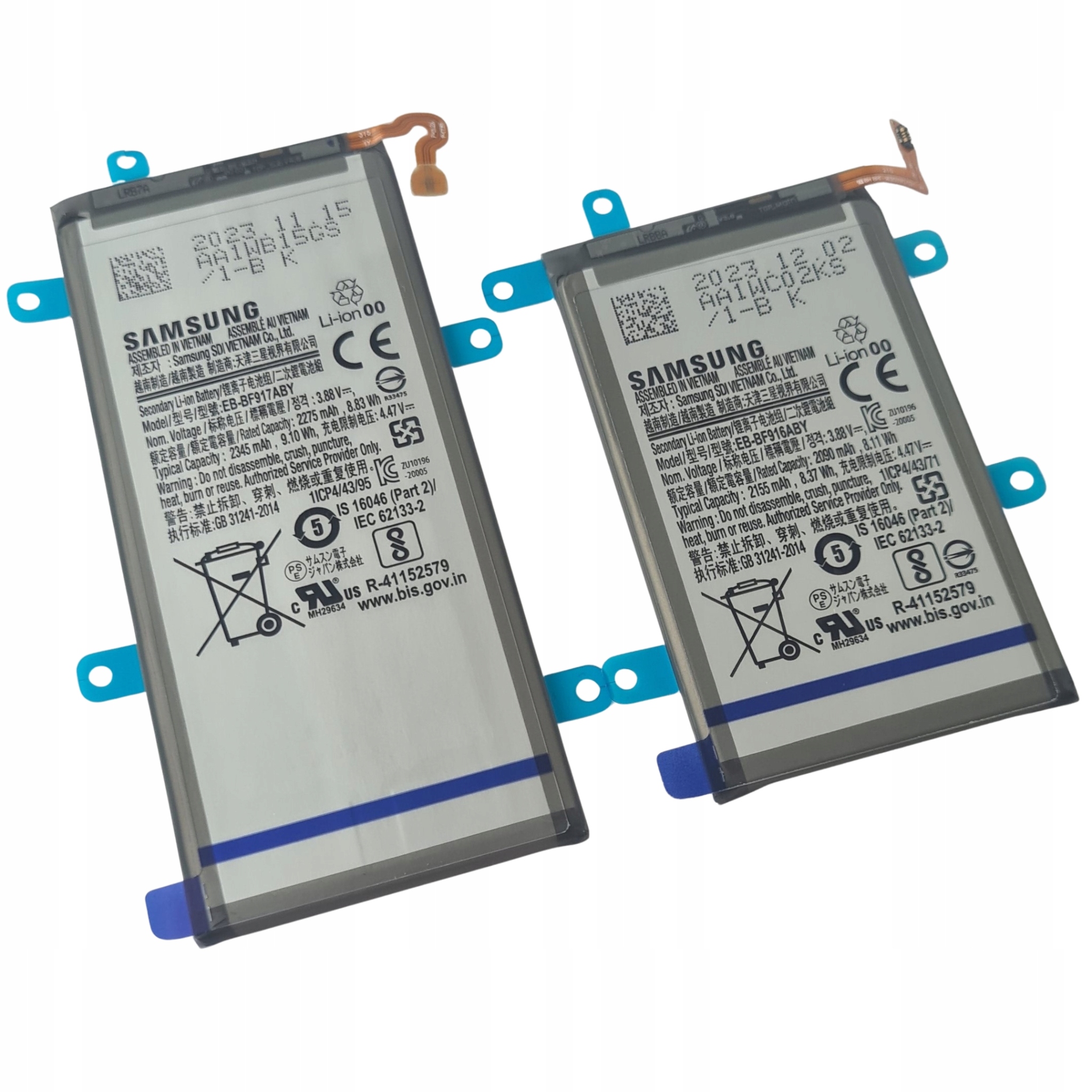 Org Zestaw nowych oryginalnych baterii do Samsung Galaxy Z Fold2