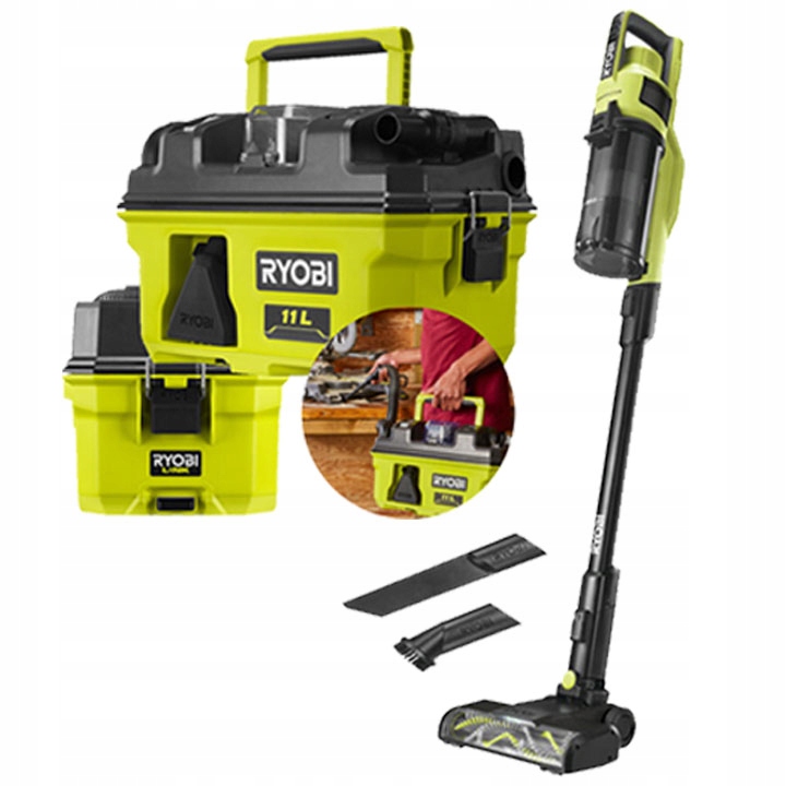 Vysavač Ruční Akumulátorový průmyslový pro mokré čištění Ryobi