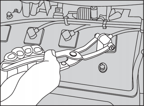 SZCZYPCE DO OPASEK I PRZEWODÓW GUM 2 SZT. Marka Yato