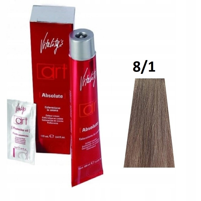 

Profesjonalna farba do włosów Vitalitys 8/1
