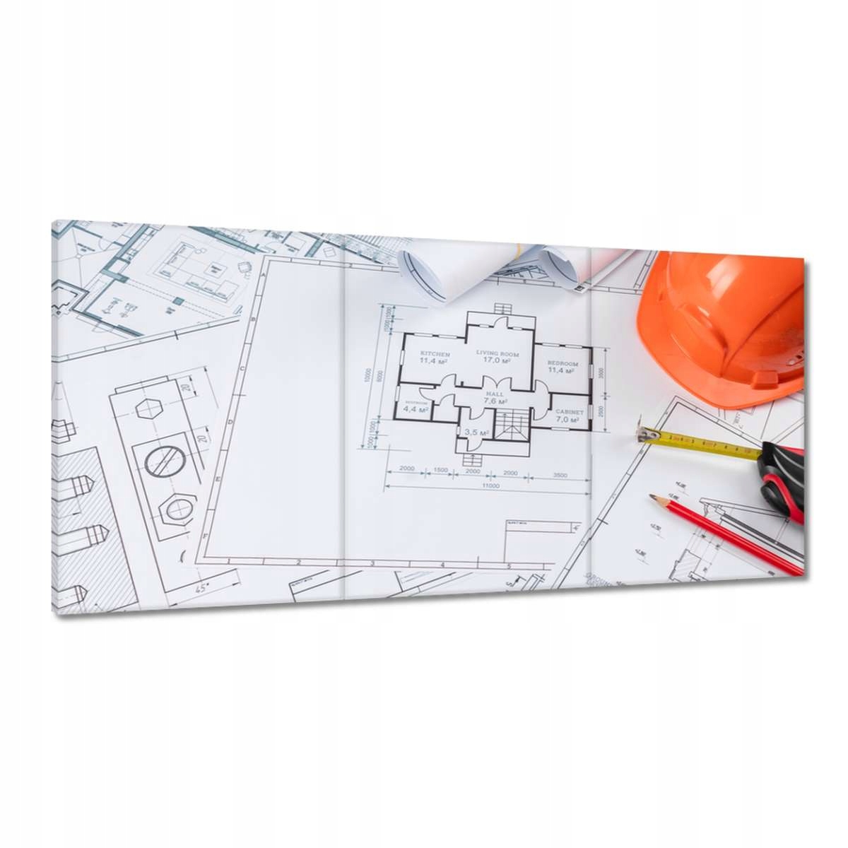Obrazy 180x90 Architektonický nákres