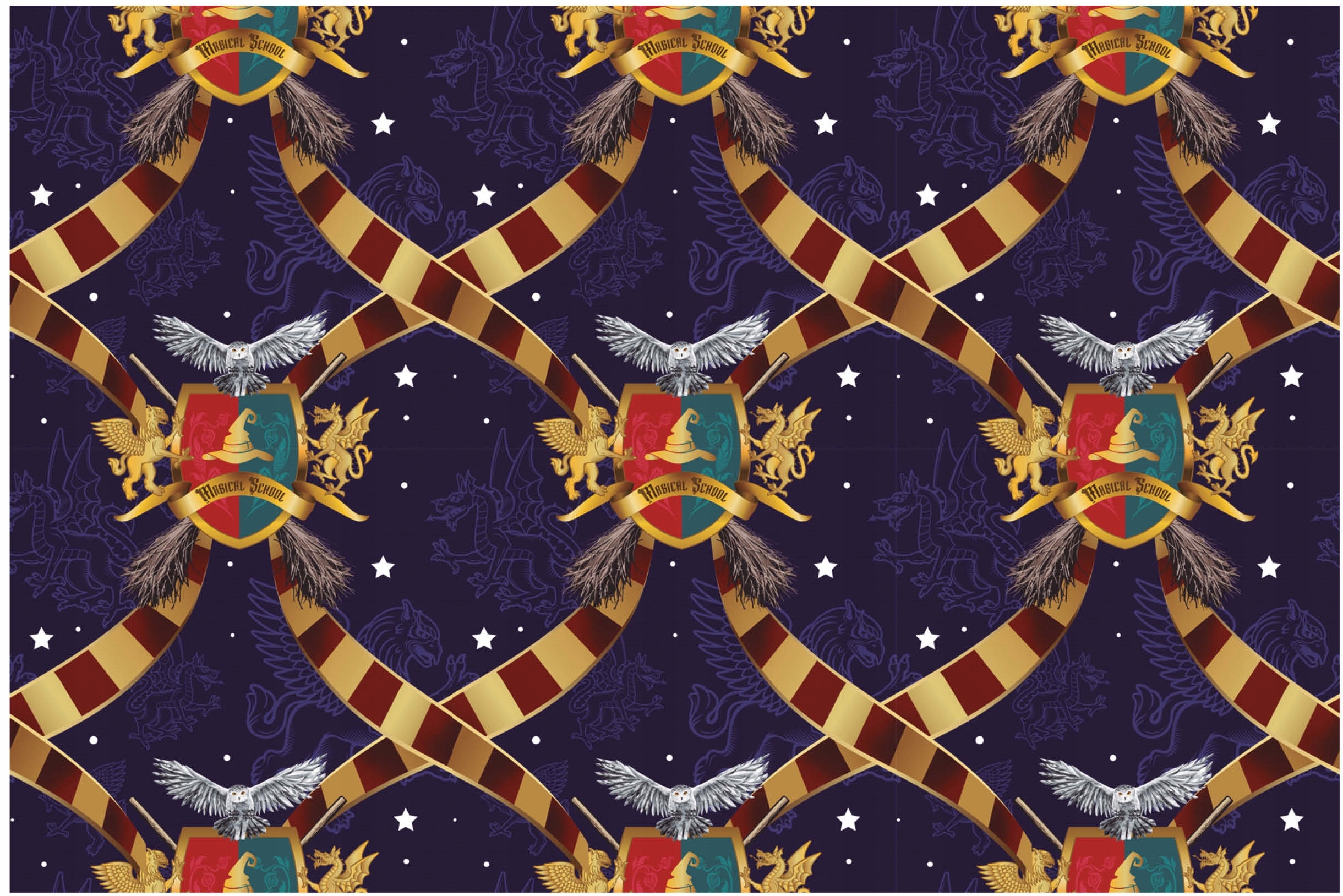 Obrus Foliowy Szkoła Magii Harry Czarodziej Urodziny Party 137x247cm EAN (GTIN) 8434077242902