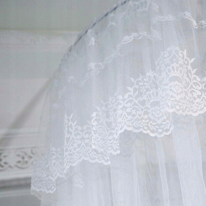 MOSKITIERA BALDACHIM NAD ŁÓŻKO + LED ŁAŃCUCH Kod producenta Ceiling mosquito net