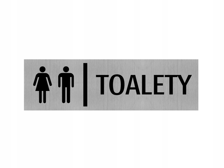 

Grawerowana tabliczka Toalety Wc na drzwi Grawer