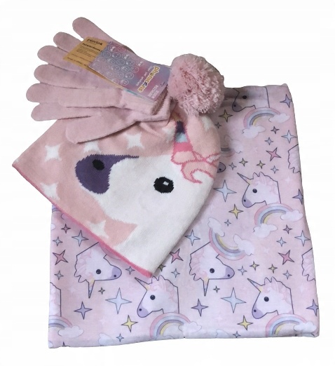 

Komplet zimowy czapka komin rękawiczki Unicorn