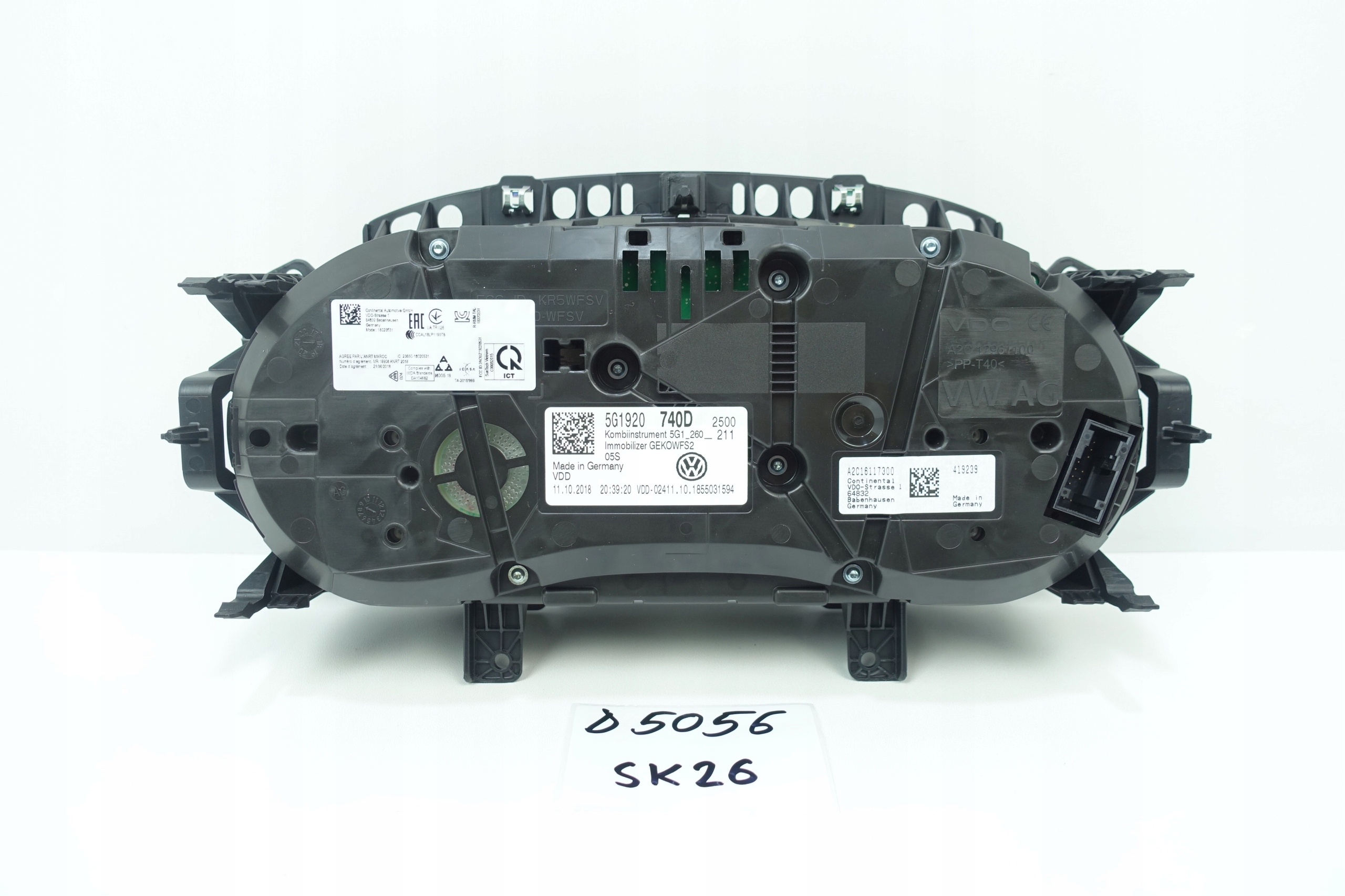dials dials VW GOLF VII 7 5G 18898KM 5G1920740D