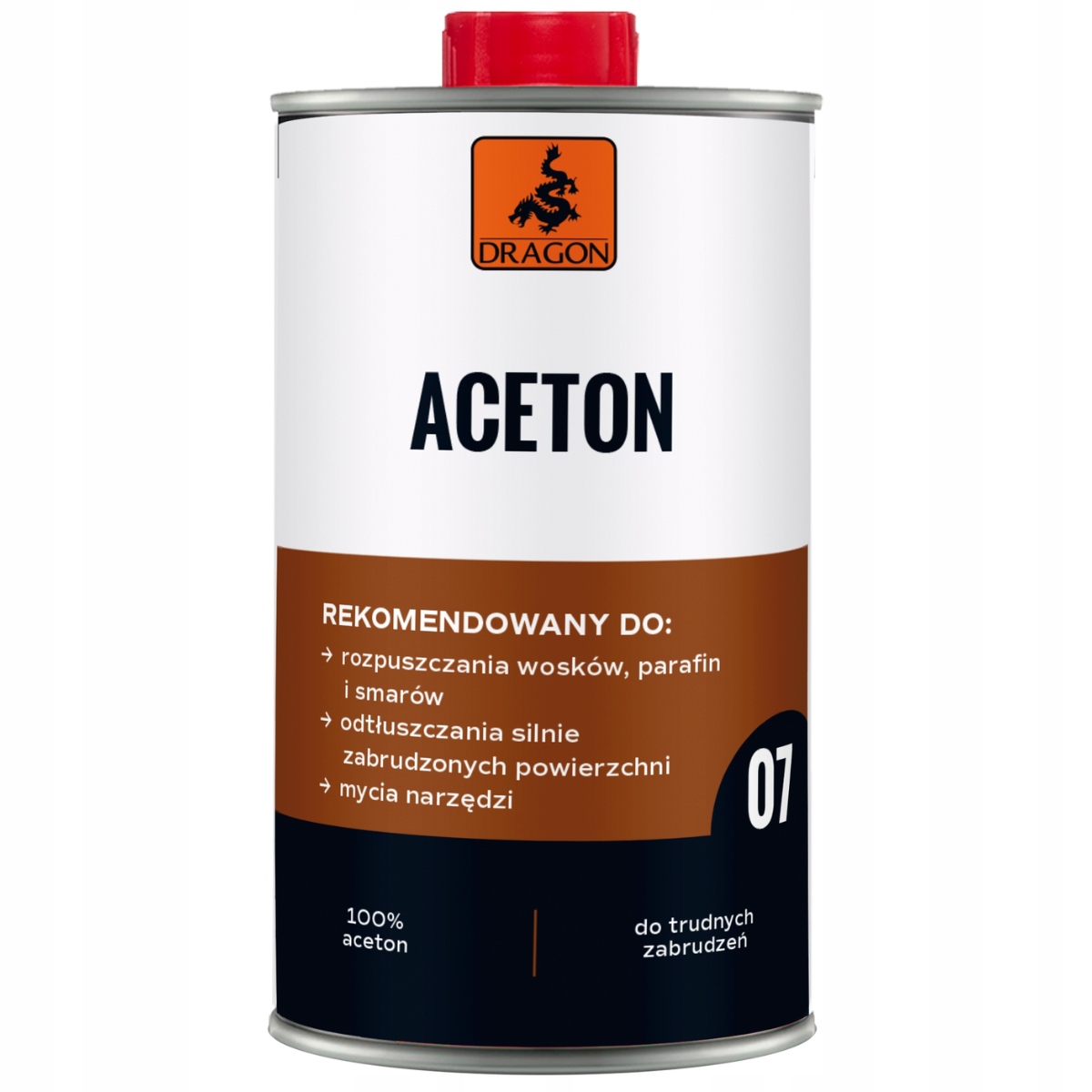 DRAGON ACETON TECHNICZNY 100% 0,5 L METAL