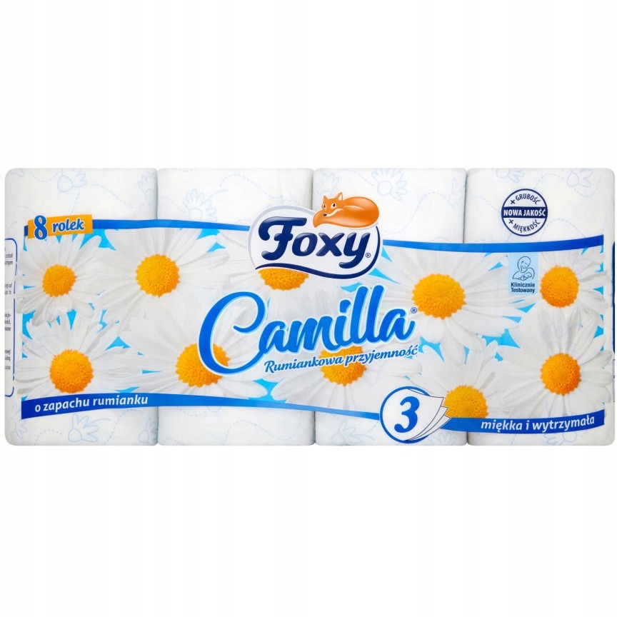 

Papier toaletowy rumiankowy (8 rolek) 3 warstwy Fo