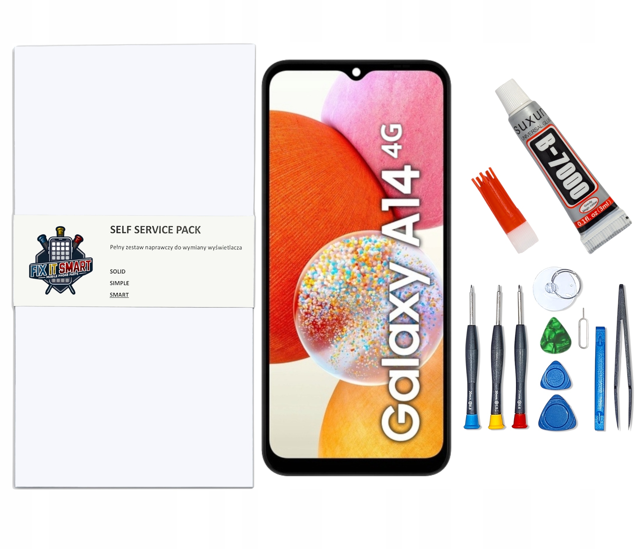 Displej pro Samsung A14 4G Opravná sada LCD Rámeček Originál Zila