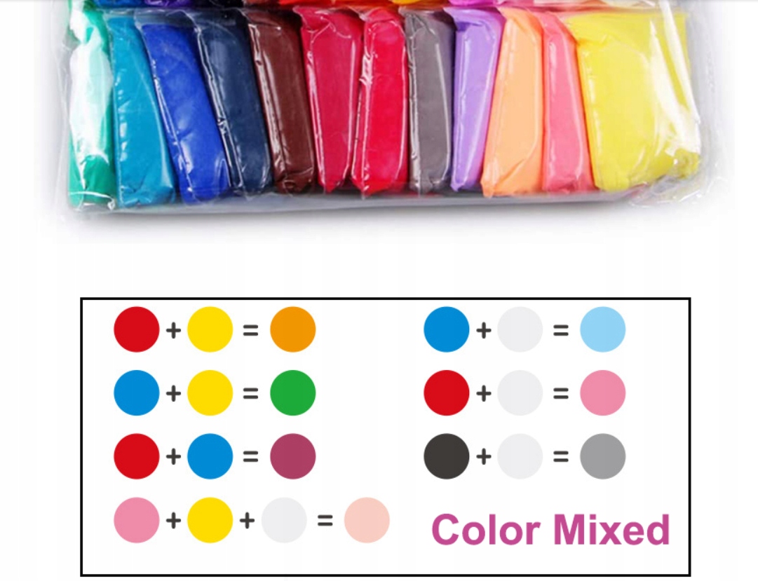 MAGICZNA PLASTELINA PIANKOLINA DLA DZIECI 72 szt Kod producenta x36