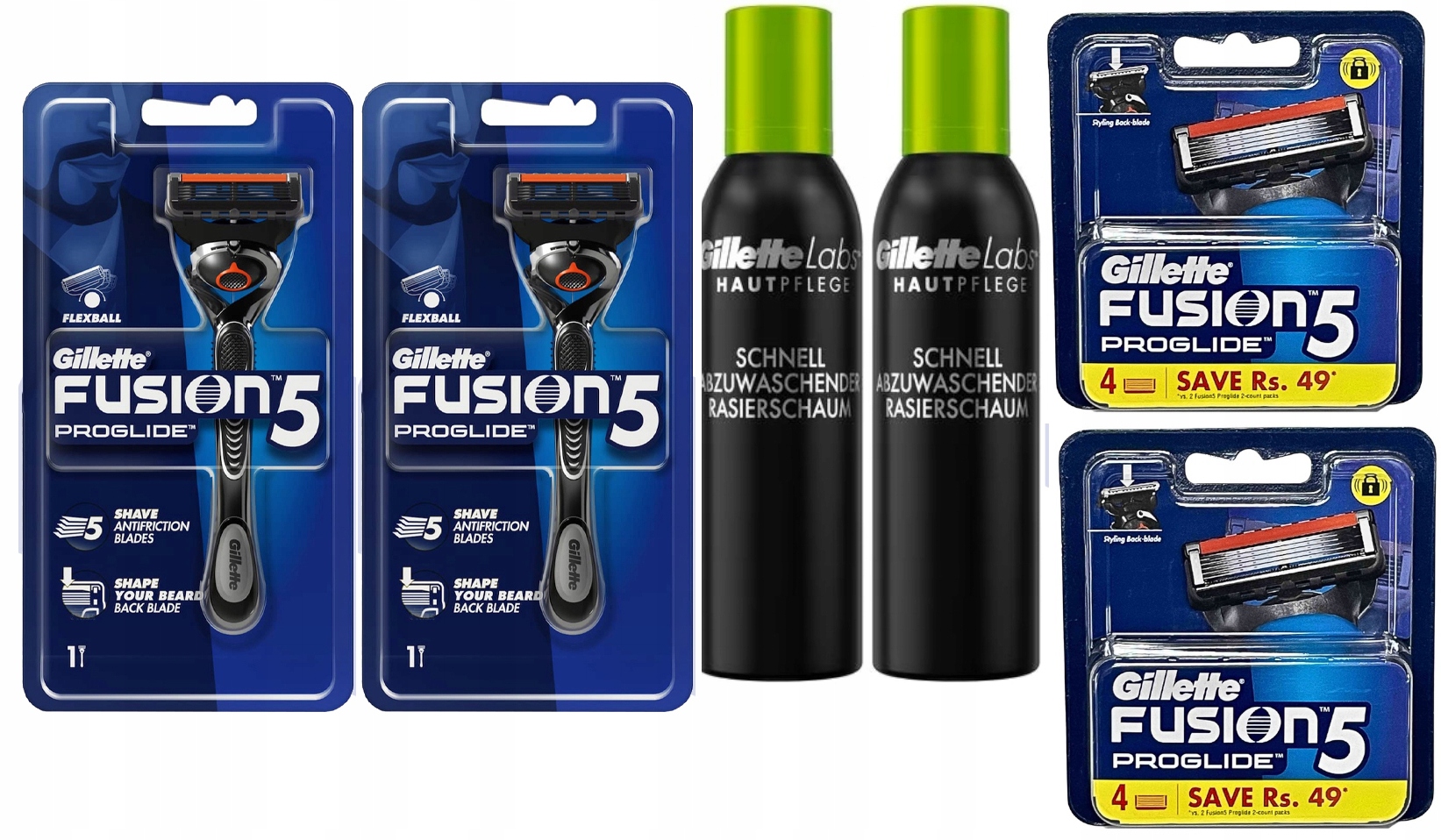 Sada Gillette ProGlide strojek 10 břitů pěna 2 x 240 ml