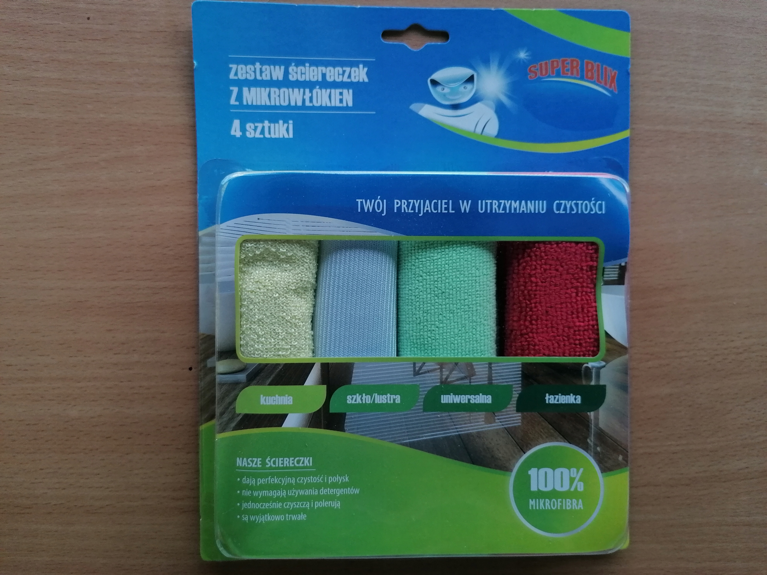 

SuperBlix zestaw ściereczek z mikrowłókien 4 szt.