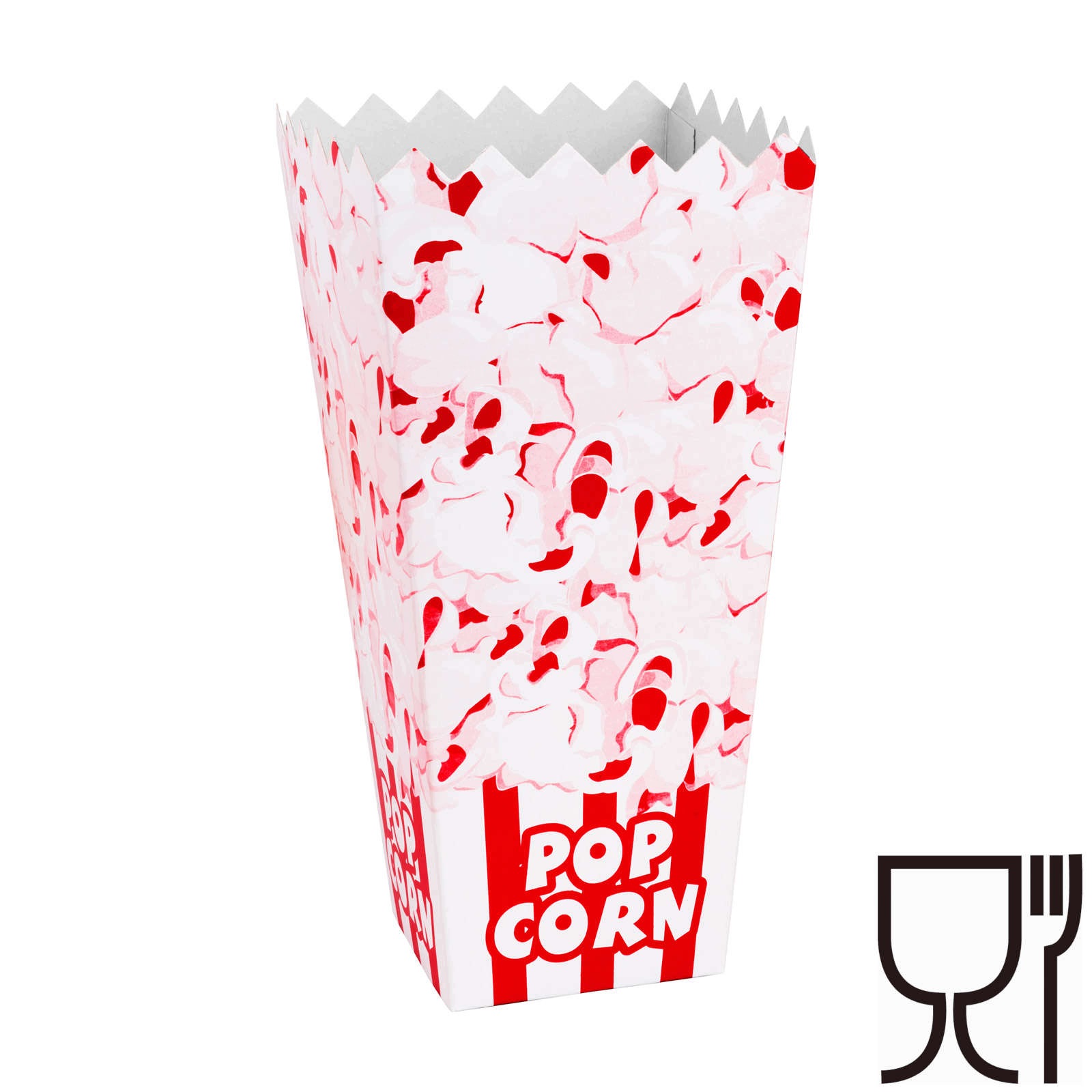 Krabice Na Popcorn 1.7 L 100 Ks 22 CM, Lepenka 230 G/M2 S Atestem Pzh