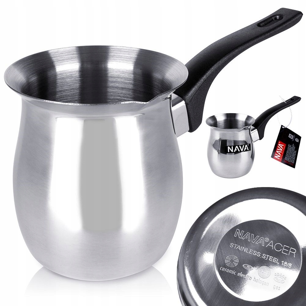 Tygielek STALOWY do parzenia kawy po turecku 400ml ACER