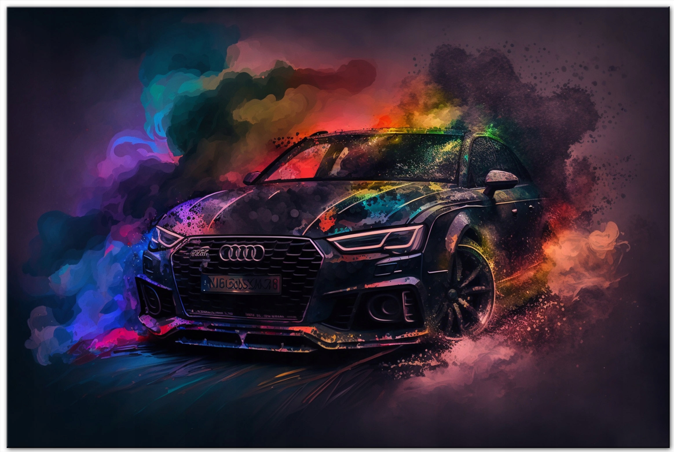 Картина на холсте авто Audi A3 A4 A5 A6 A7 A8