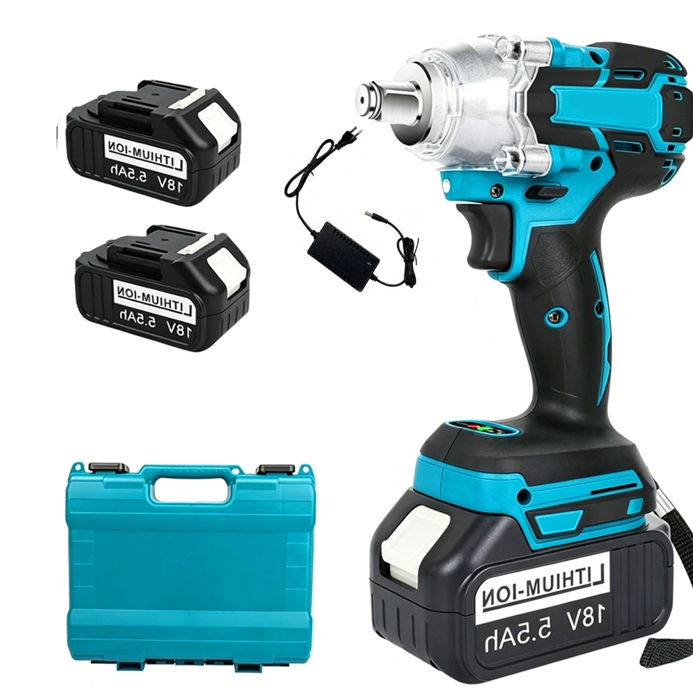 Akumulátorový Příklepový Klíč Bezkartáčový Pro Kola 21V 650NM 2xAKU 5.5Ah