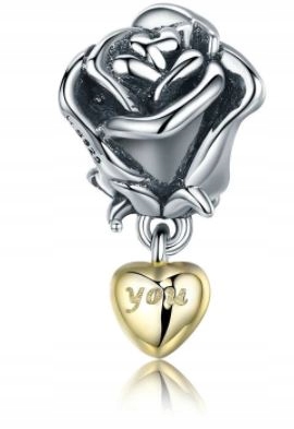 

Charms Królowa Kwiatów Róża Srebro do Pandora