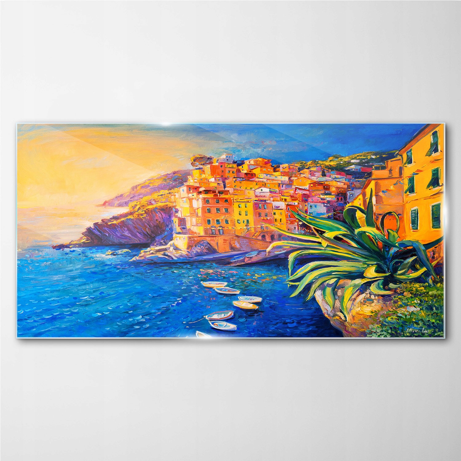 

Obraz szklany na ścianę Wybrzeże miasto 140x70 cm