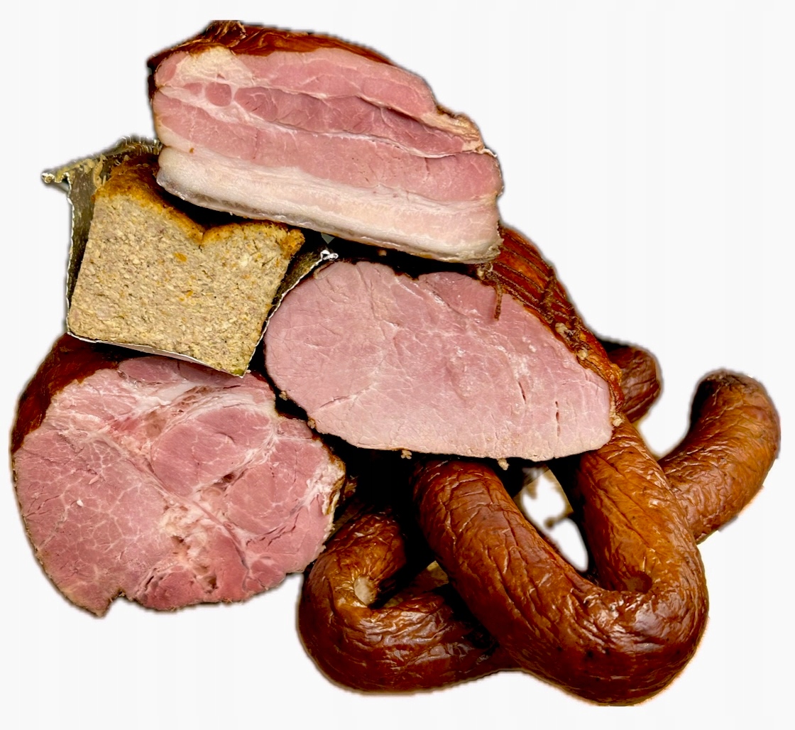 Zestaw Wędlin Premium 2,5 kg szynka boczek baleron kiełbasa pasztet