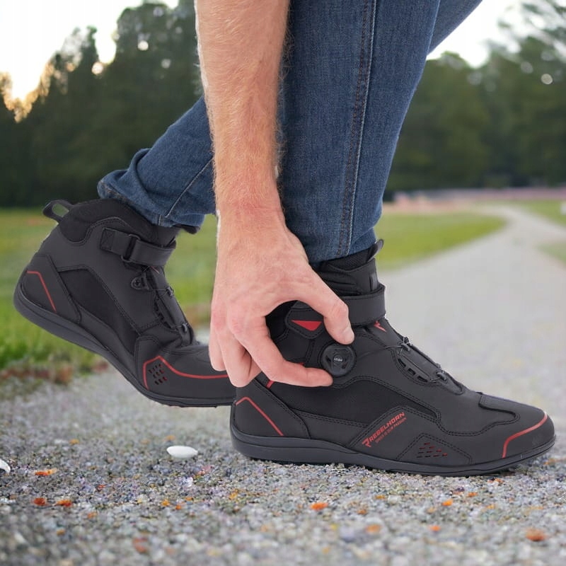 Buty Motocyklowe Męskie Skórzane Krótkie Miejskie - 45 Producent Rebelhorn