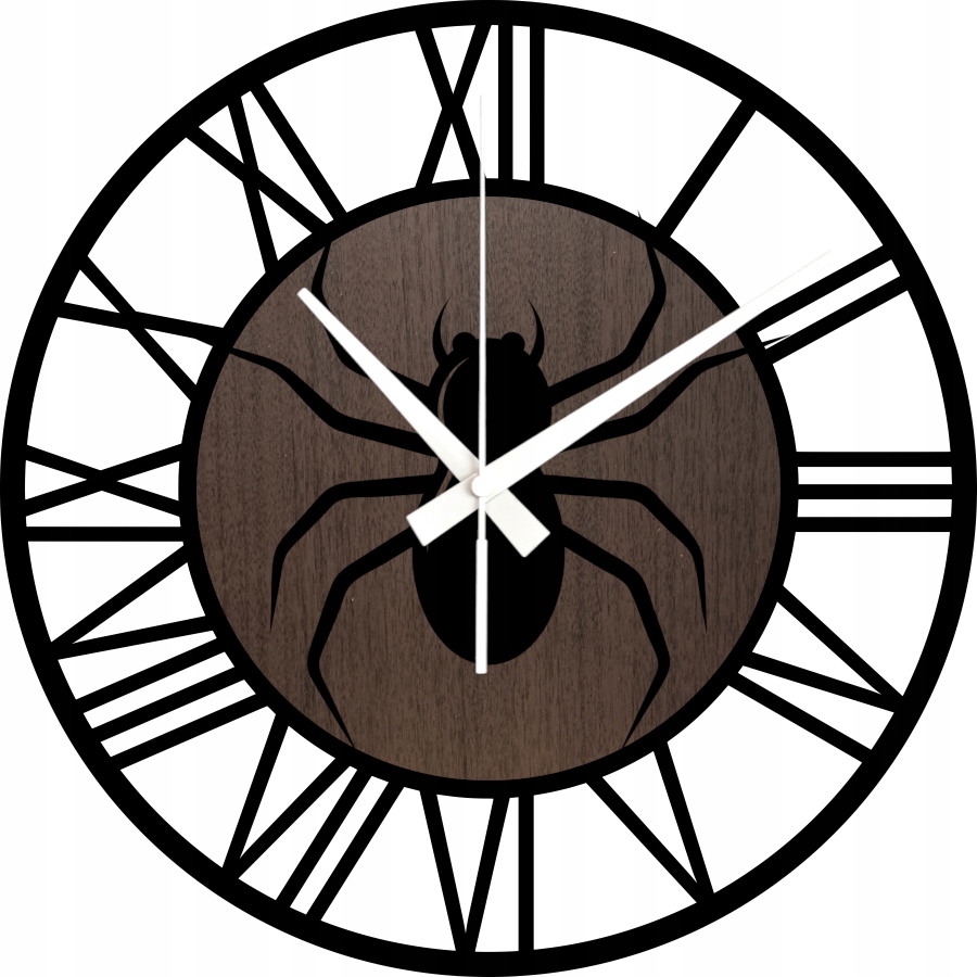 Dekorativní nástěnné hodiny Halloween Pavouk Spider 45 cm