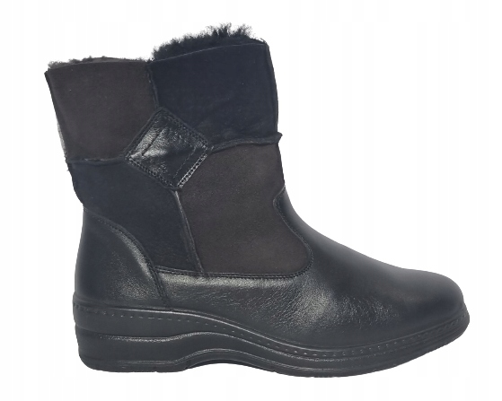 Pohodlné kotníkové boty Comfortabel 991203-1 černé, velikost 38