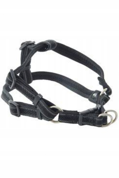 Levně Postroj Buster Airmesh reflexní M, 25mm černý