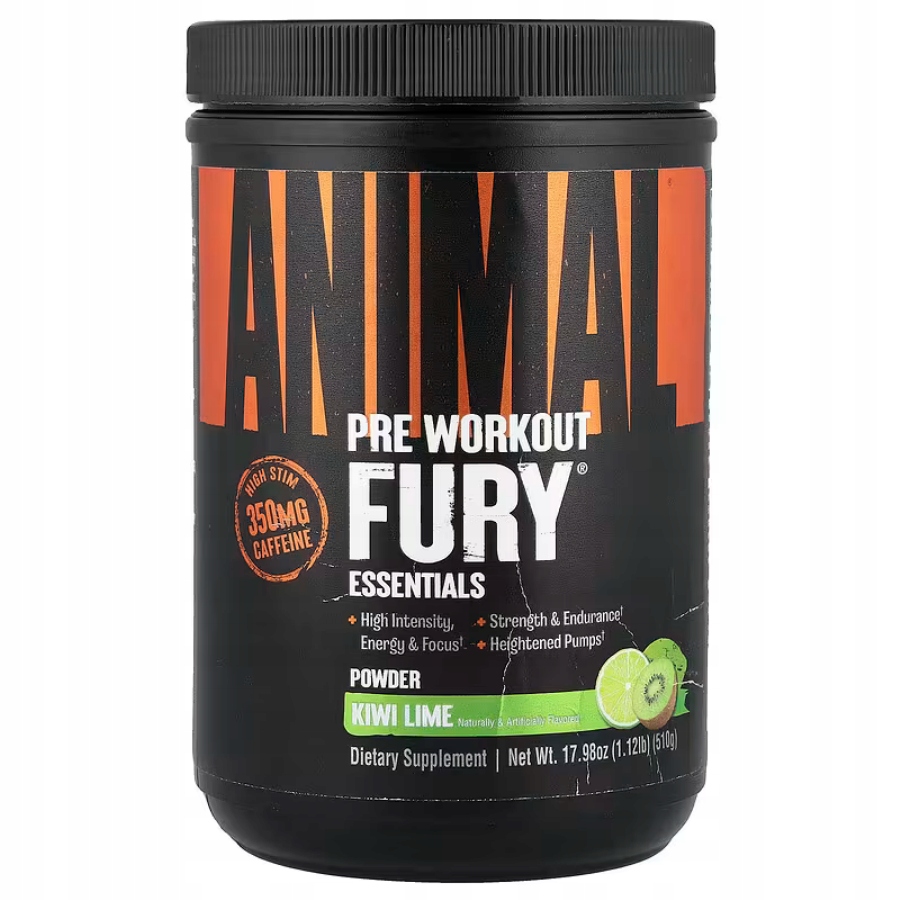 Universal Animal Fury Kiwi Lime 510G Předtréninkový Nápoj kiwi limetka