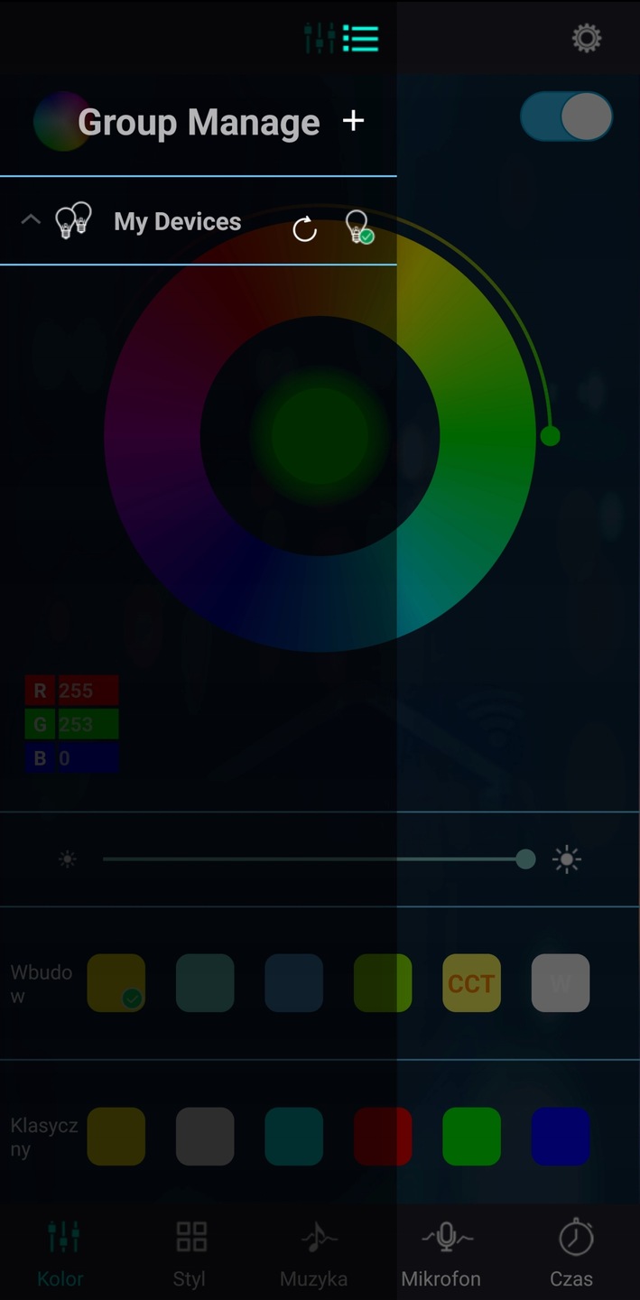 TAŚMA LED 10M NEON 5050 RGB BLUETOOTH APLIKACJA PILOT PASEK TAŚMA 120 LED/M Stan opakowania oryginalne