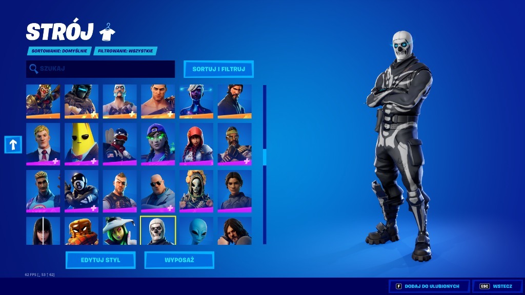 KONTO FORTNITE TRAVIS BLACK RŚ AXE MAKO PC PS XBOX Platforma PC