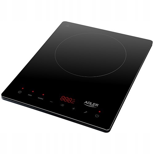 Adler Hob Ad 6513 Liczba palników/strefy gotowania 1, wyświetlacz LCD, czar