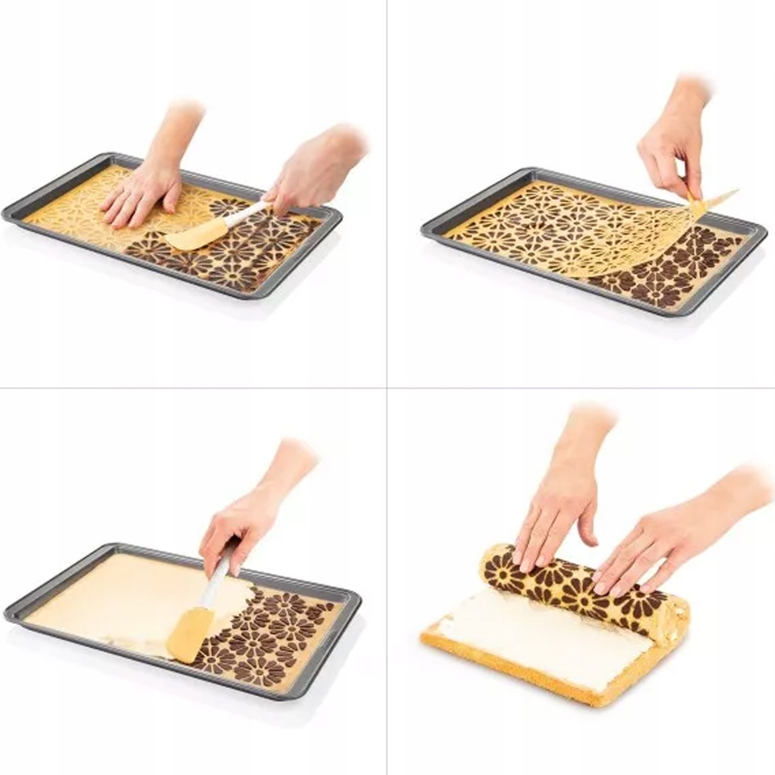 TESCOMA SZABLONY DO DEKORACJI OZDABIANIA ROLAD CIAST DELÍCIA 41x27cm Rodzaj akcesoriów dekorator