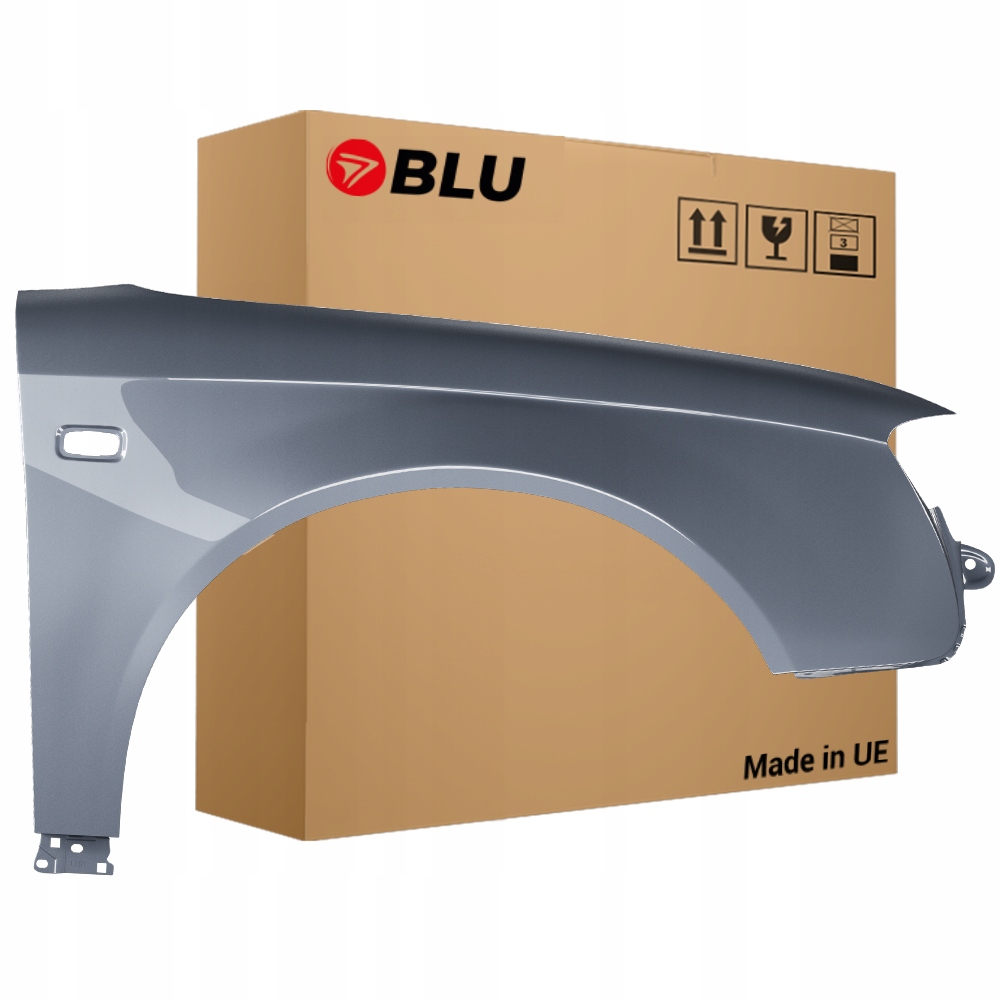 Blu Blatník Audi A4 B7 LY7H pravý stříbrný 04-08 přední Pozink AkoyaSilber