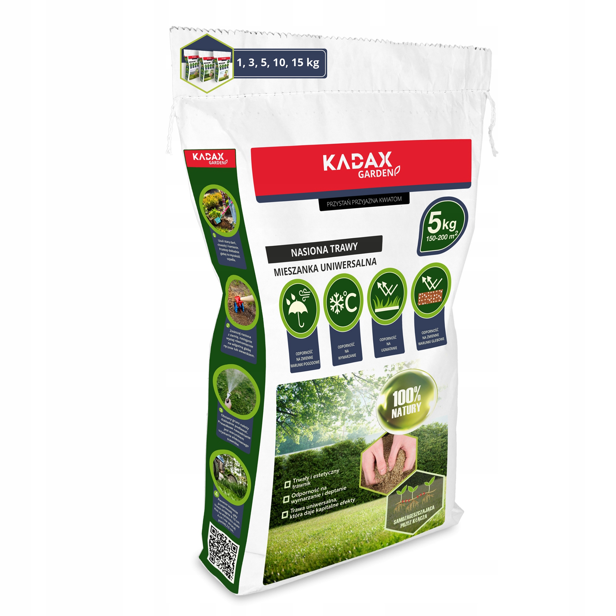 TRAWA UNIWERSALNA NASIONA SAMOZAGĘSZCZAJĄCA 5KG