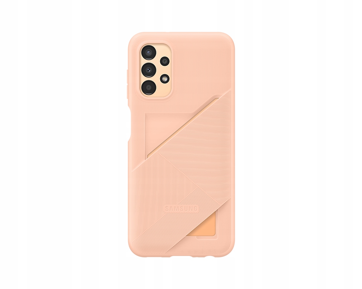 Etui Samsung Card Slot Cover Peach do Plecki Galaxy A13 Brzoskwiniowy