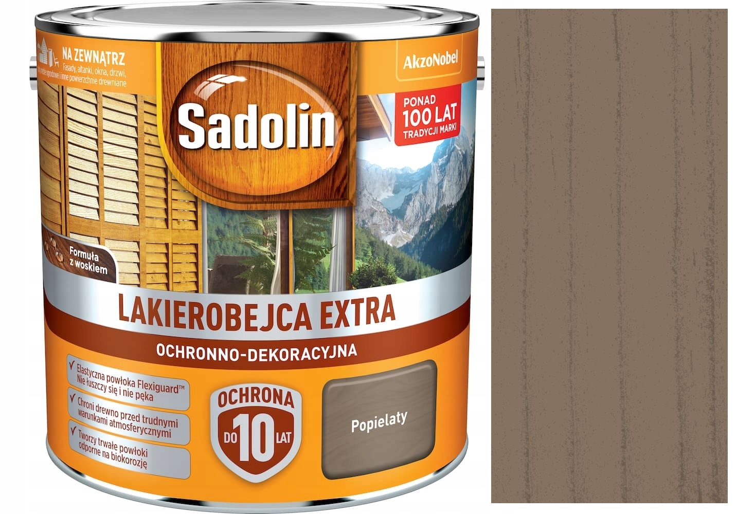 Sadolin Extra Lakový Obal 2,5 L Popelavý