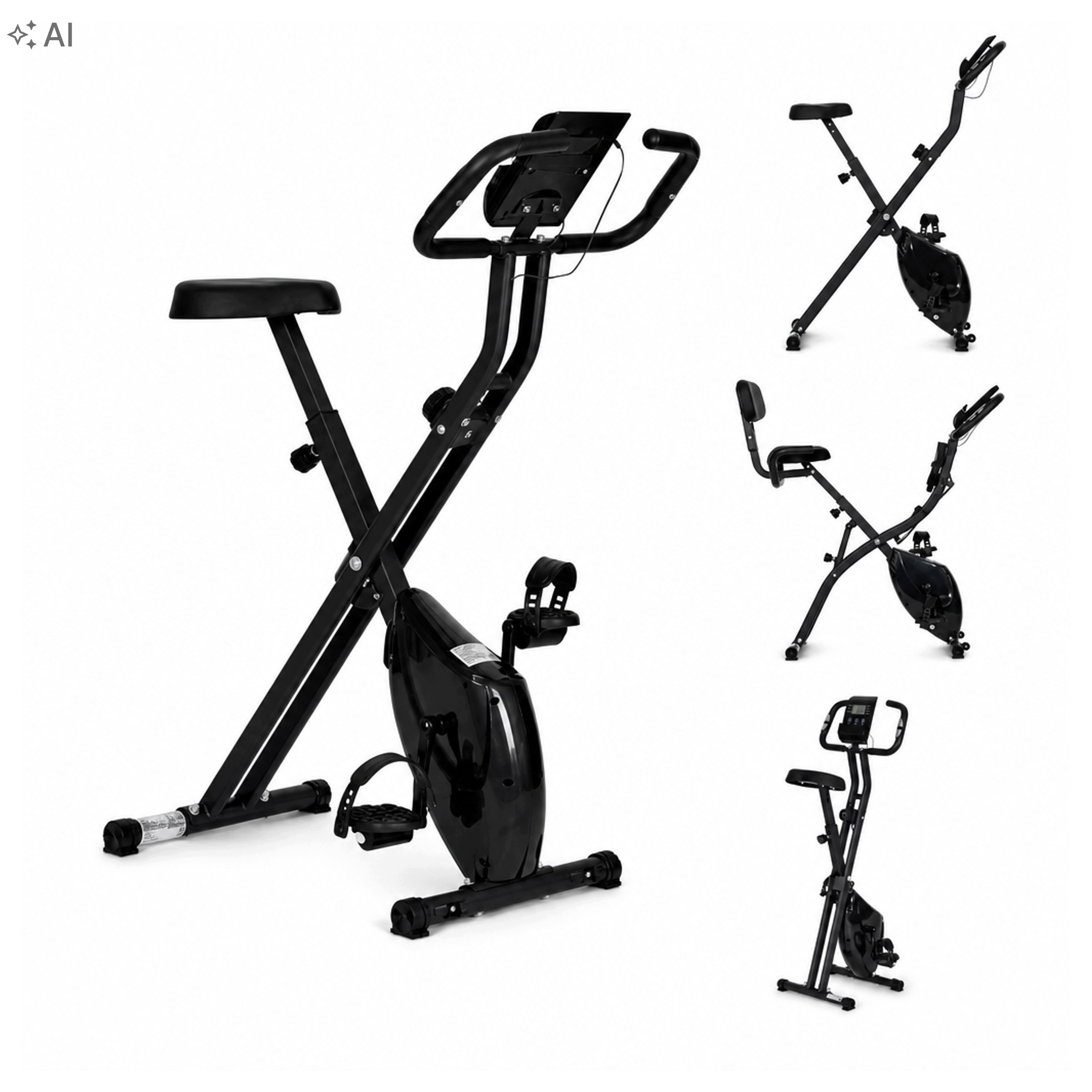 Skládací Stacionární Kolo Magnetické s 8stupňovým odporem 120 kg