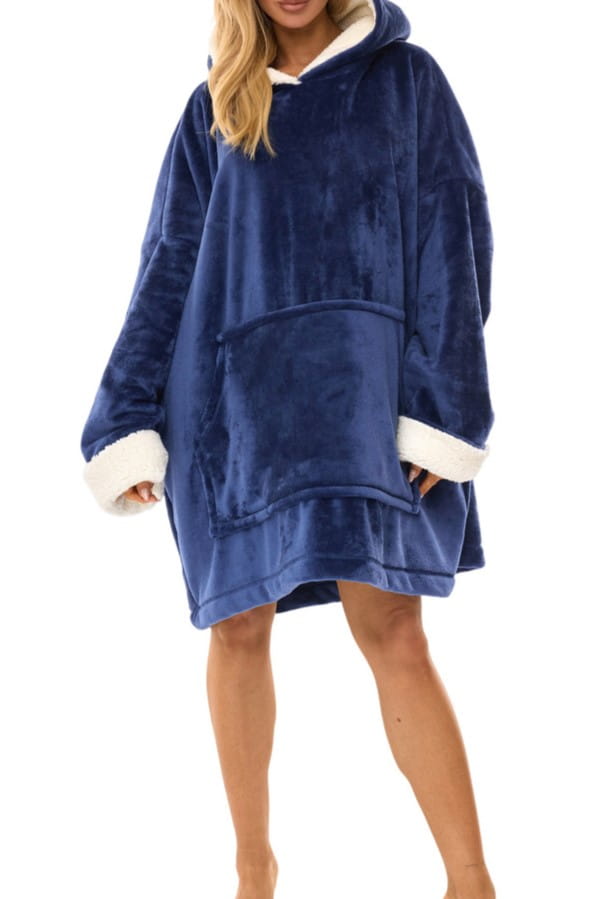 Dámský župan L&L 2467 tmavě modrá [Univerzální Velikost ]