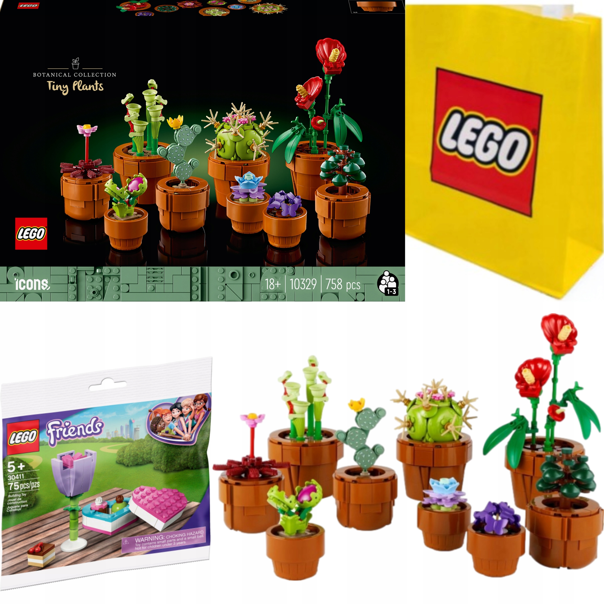 Lego Icons Valentýnský Set Květiny Dárek Malé Rostlinky 10329 30411