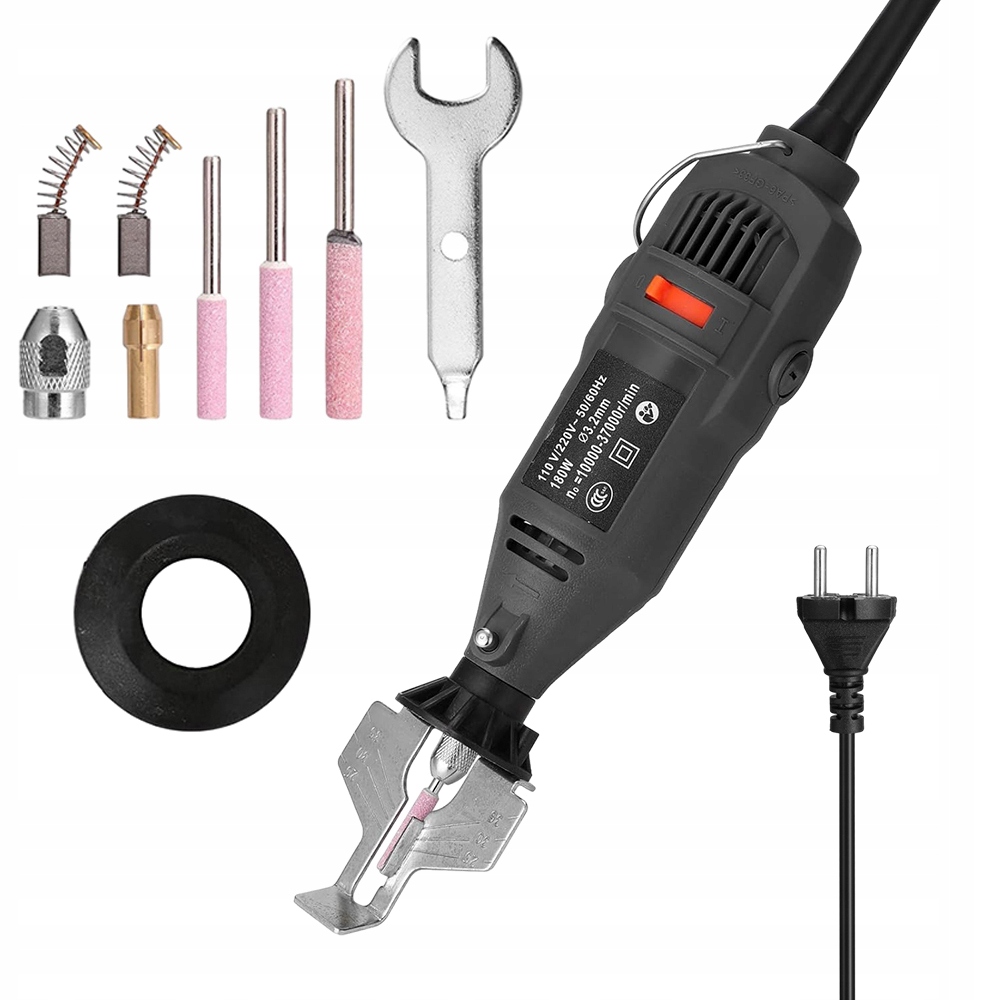 Elektrická Řetězová Bruska Sada Černá 180W 220V