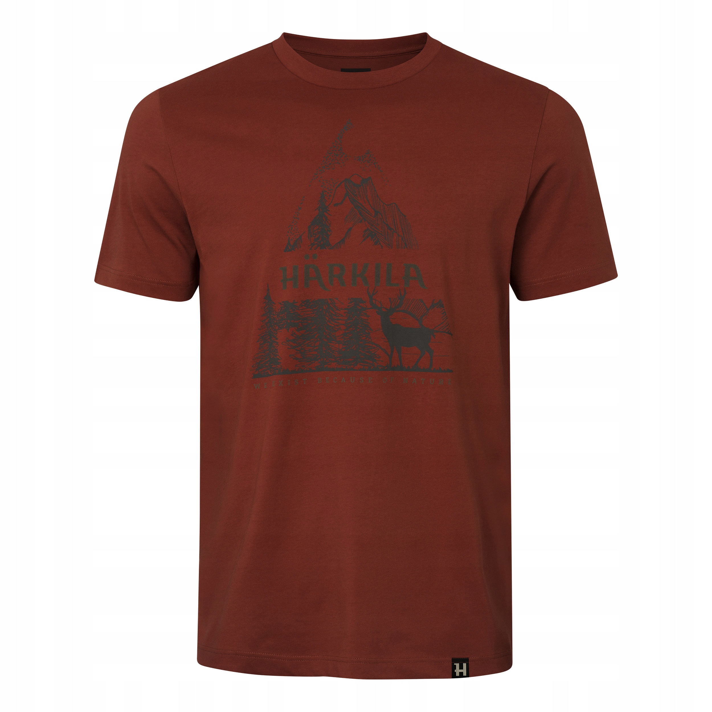 Koszulka t-shirt Härkila Nature Autumn orange XXL