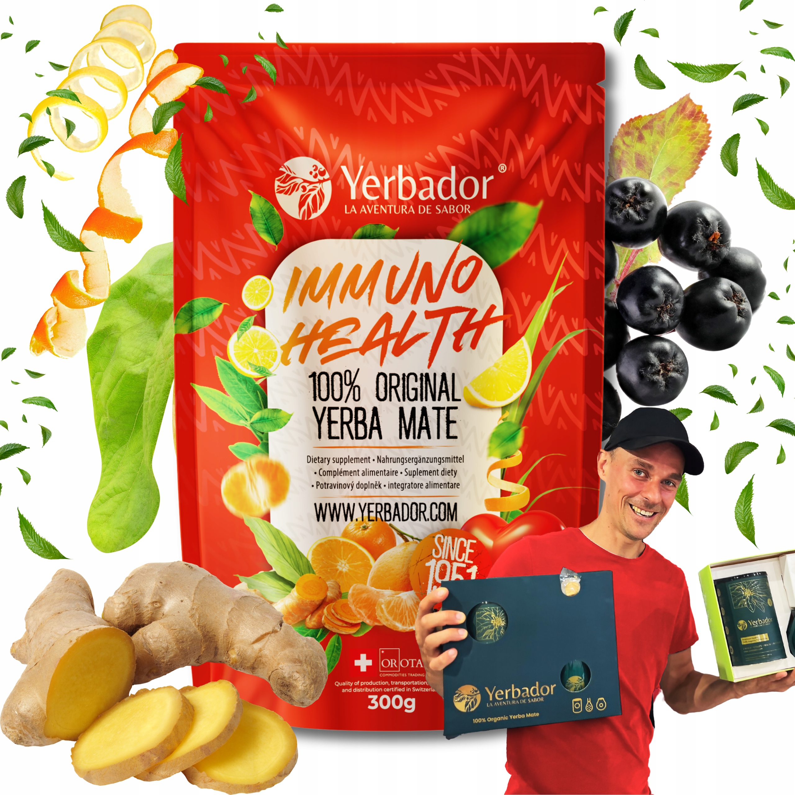 Yerba Mate Yerbador Na Imunitu Imuno Health Přírodní Složení 300g