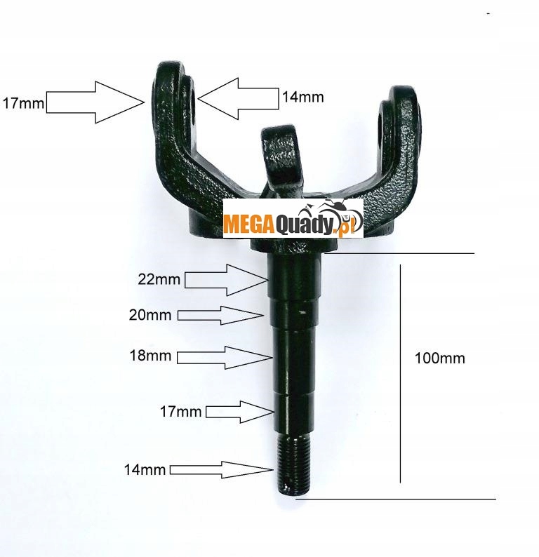 ZWROTNICA LEWA QUAD PREDATOR JINLING 250 Part number 23555223